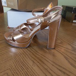 Gold Strap Sandals
